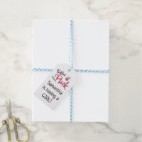 Tickled Pink Baby Shower Tags