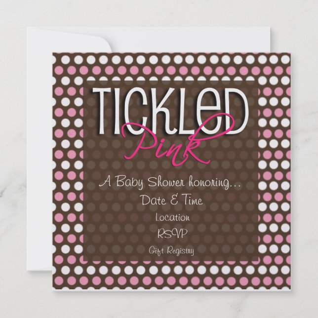 Tickled Pink! Invitation (Front)