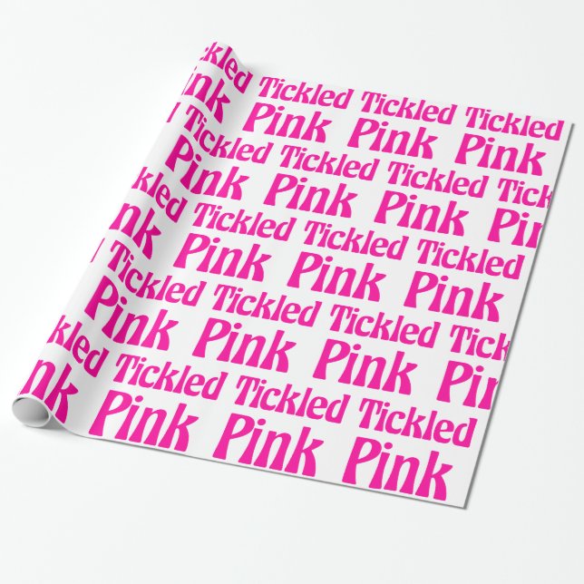 Tickled Pink Wrapping Paper (Unrolled)