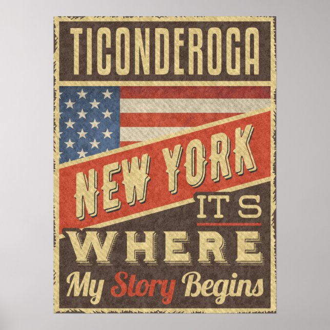 Ticonderoga New York Poster (Front)