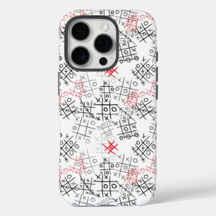 tictactoe pattern.BW iPhone 16 Pro Case