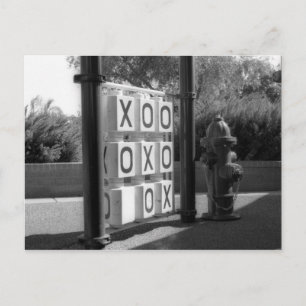 tictactoe postcard
