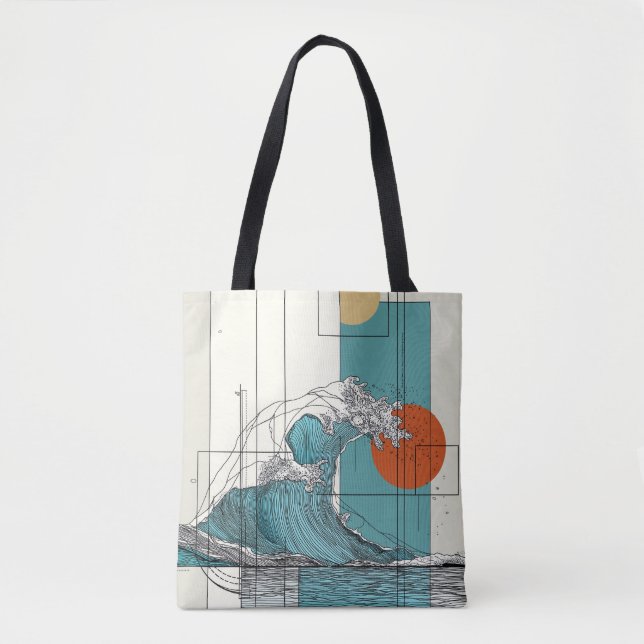 Tidal Balance Tote Bag (Front)