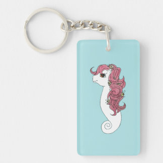 Tidal Bloom Sea Pony - G1 Inspired My Little Pony  Key Ring