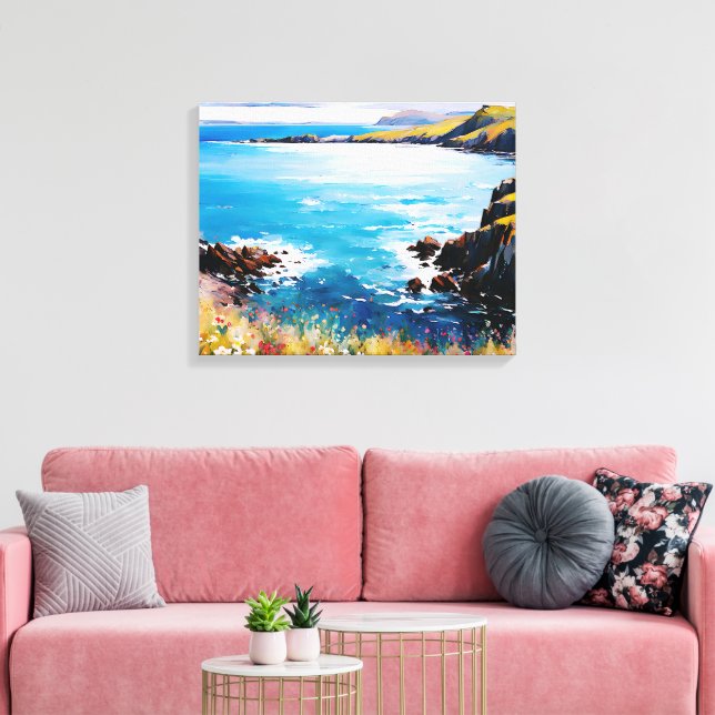 Tidal Dreams and Meadow Breezes      Canvas Print (Insitu(LivingRoom))