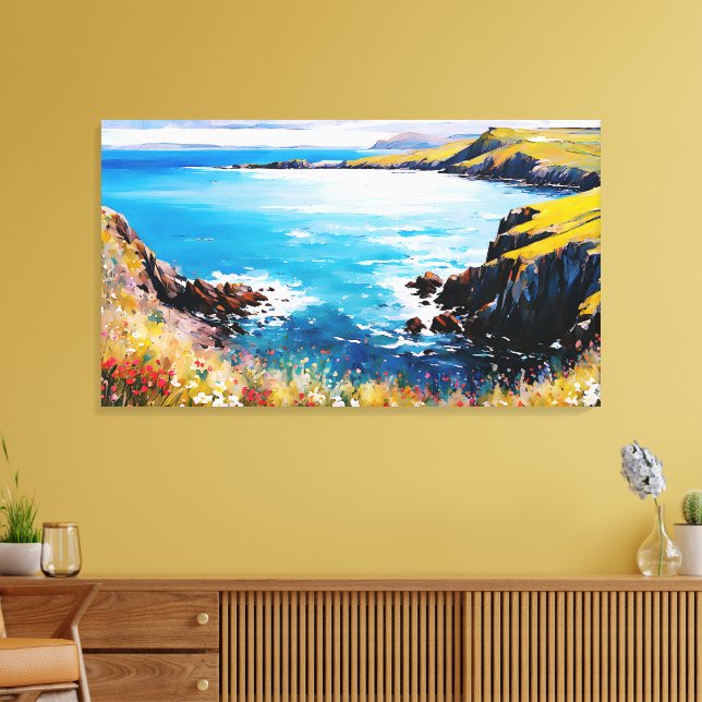 Tidal Dreams and Meadow Breezes      Canvas Print (Insitu(LivingRoom))