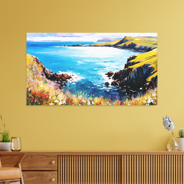 Tidal Dreams and Meadow Breezes      Canvas Print (Insitu(LivingRoom))