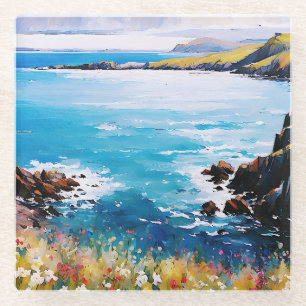 Tidal Dreams and Meadow Breezes      Glass Coaster