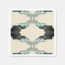 Tidal Echoes — Abstract Fluid Ink Pattern