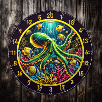 Tidal Embrace Octopus Dartboard