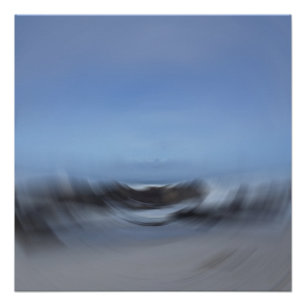 Tidal Flow Abstract Art Poster