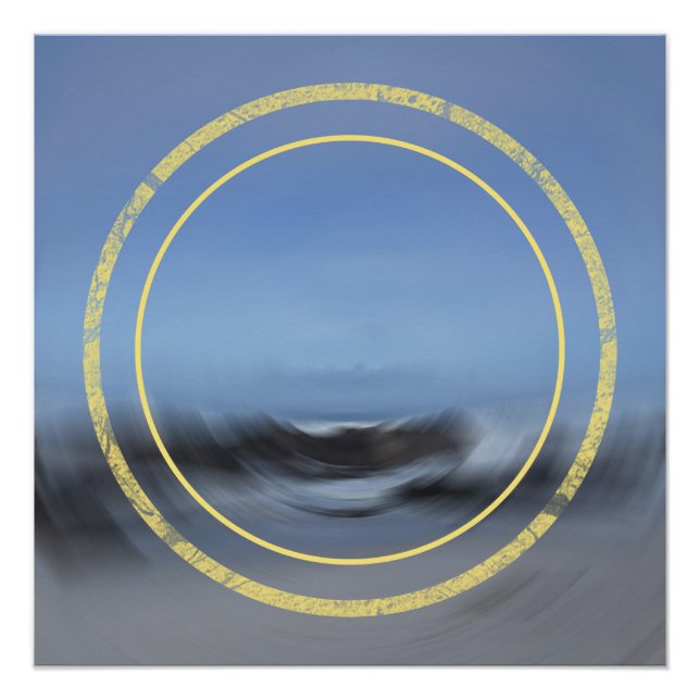 Tidal Flow Abstract Seascape Contemporary Poster (Front)