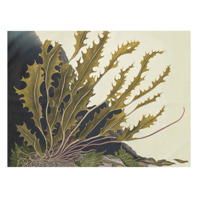 Tidal Fronds Tablecloth (Front (Horizontal))