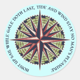 Tide and Wind Classic Round Sticker