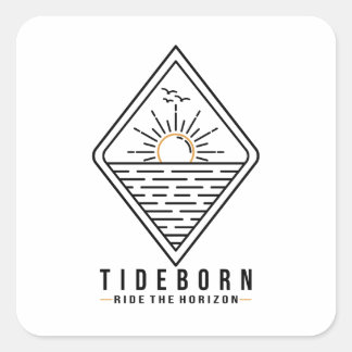 Tide Born Square Sticker