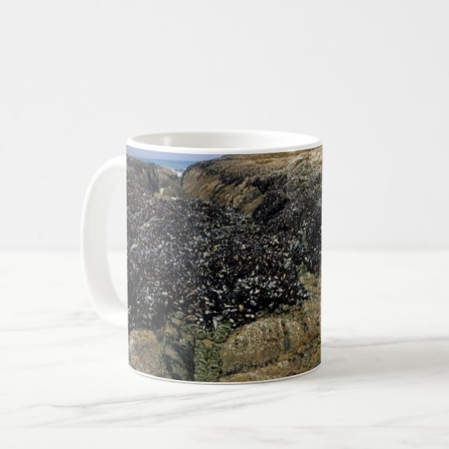 Tide Pools at Bob Creek, Oregon Coffee Mug (Front Left)