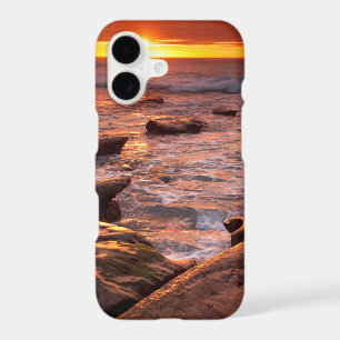 Tide pools at sunset, California