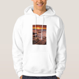 Tide pools at sunset, California Hoodie