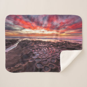 Tide Pools in La Jolla, CA Sherpa Blanket