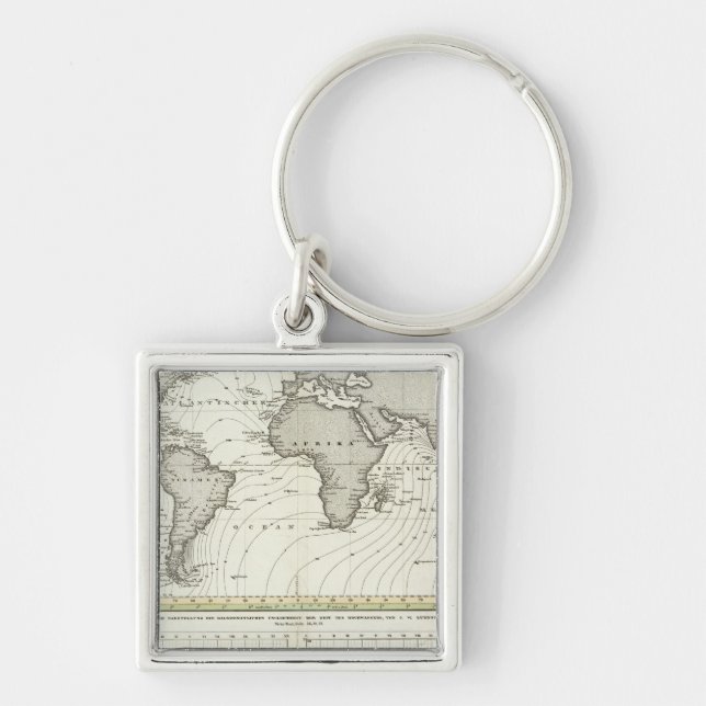 Tide-wave Atlas Map Key Ring (Front)