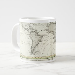 Tide-wave Atlas Map Large Coffee Mug