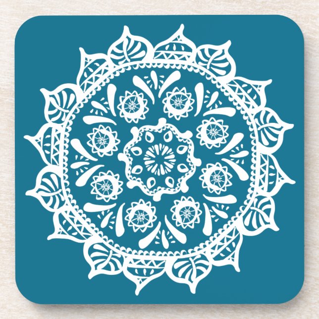 Tidepool Mandala Coaster (Front)
