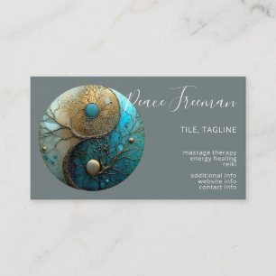 Tides of Balance Yin Yang Design Business Card