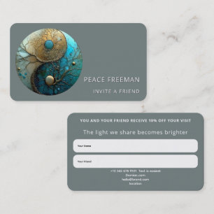 Tides of Balance Yin Yang Design Business Card