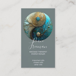 Tides of Balance Yin Yang Design Business Card