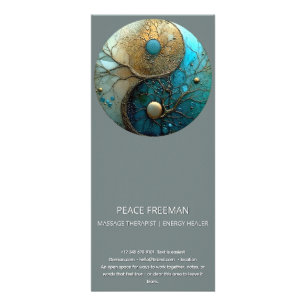 Tides of Balance Yin Yang Design Rack Card
