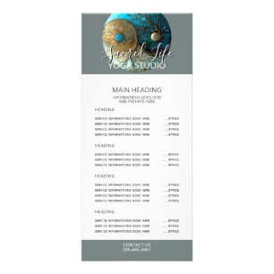 Tides of Balance Yin Yang Design Rack Card