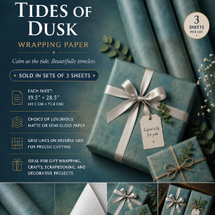 Tides of Dusk Wrapping Paper Sheet