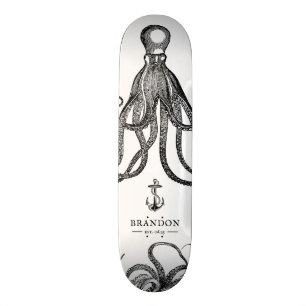 Tide's Tentacles Octopus Theme Skateboard