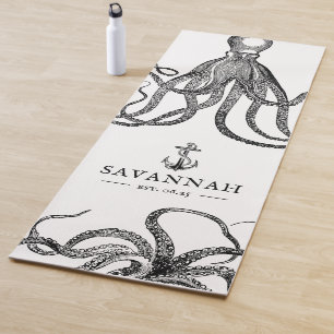 Tide's Tentacles Octopus Theme Yoga Mat