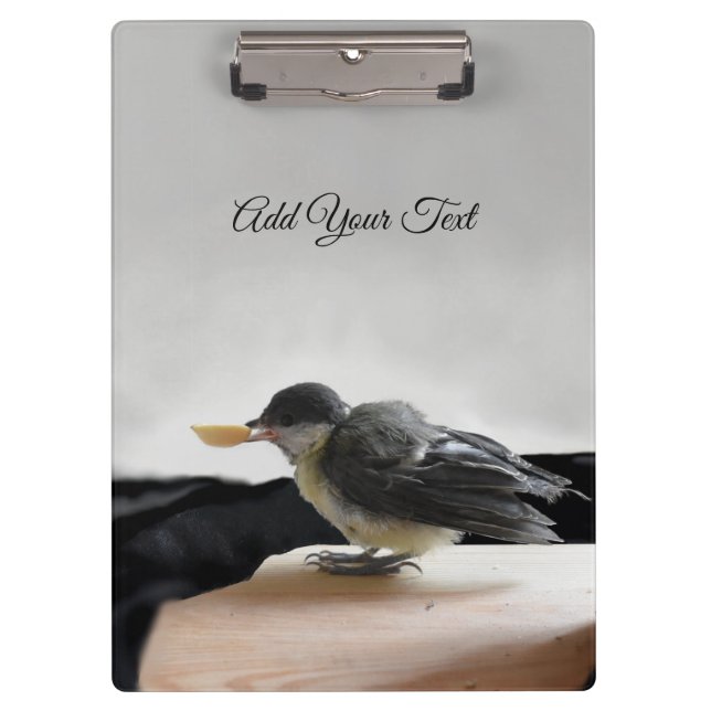 Tidi my Bird the Parus Major Clipboard (Front)