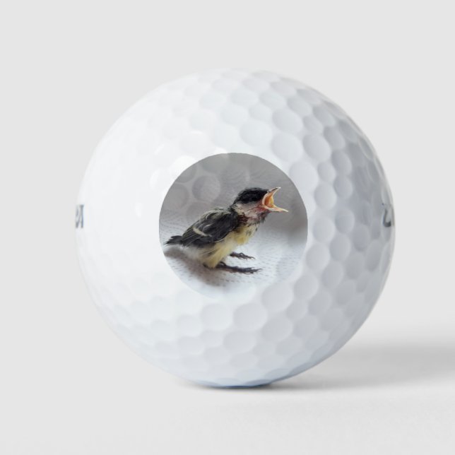 Tidi my Bird the Parus Major Golf Balls (Front)