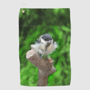 Tidi my Bird the Parus Major Golf Towel