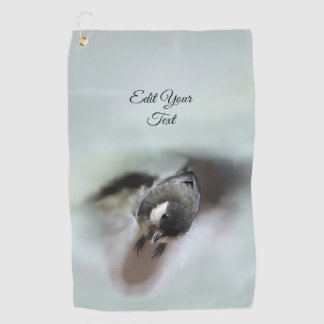 Tidi my Bird the Parus Major Golf Towel