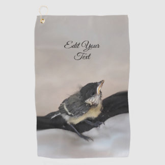 Tidi my Bird the Parus Major Golf Towel
