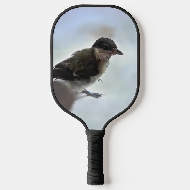 Tidi my Bird the Parus Major Pickleball Paddle (Front)