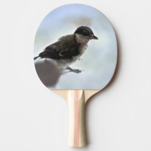 Tidi my Bird the Parus Major Ping Pong Paddle