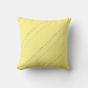 Tidy Yellow Styled Point Stripes Graphic Cushion