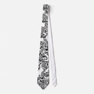 Tie Black & White Style Twisted Snake 2 Print