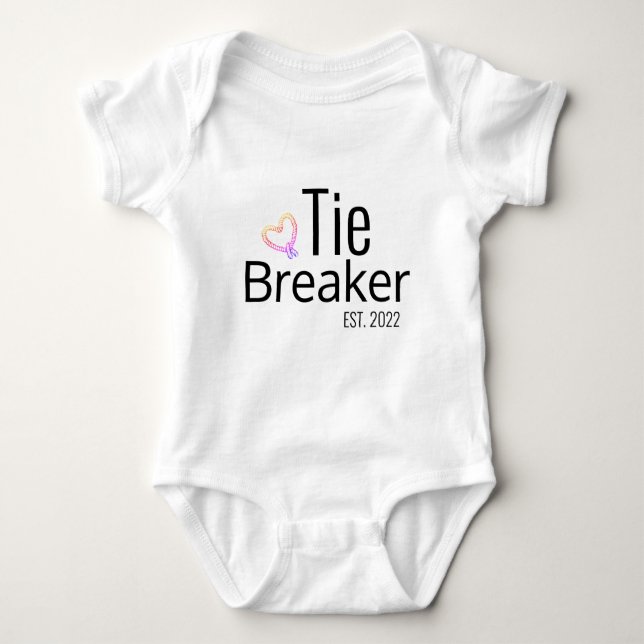 Tie Breaker Baby Bodysuit (Front)