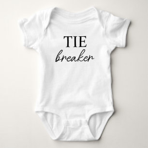 Tie Breaker custom brand. Pregnancy Baby Announcem Bodysuit