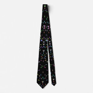 Tie colourful diamonds on black