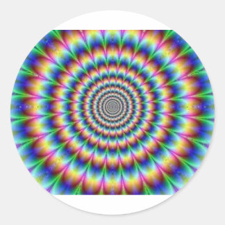 Tie Die Vortex Classic Round Sticker