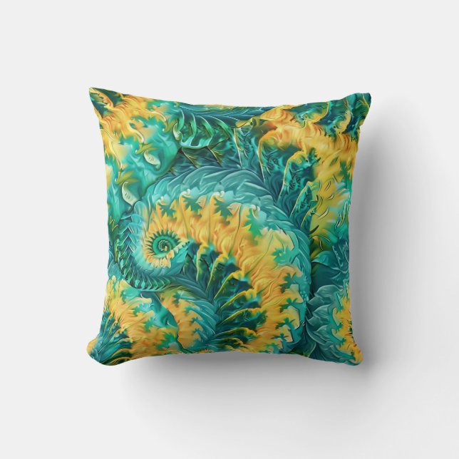 Tie DIY blue seamless pattern  Cushion (Front)