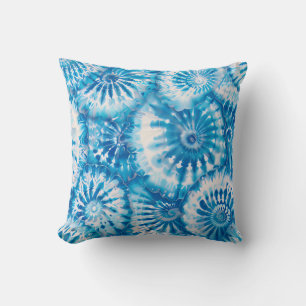 Tie DIY blue seamless pattern Cushion