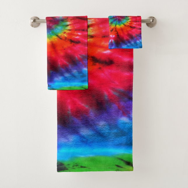 Tie Dye 013 Bath Towel Set (Insitu)